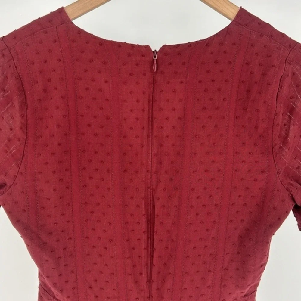 Madewell Burgundy Mini Dress - Picture 10 of 12